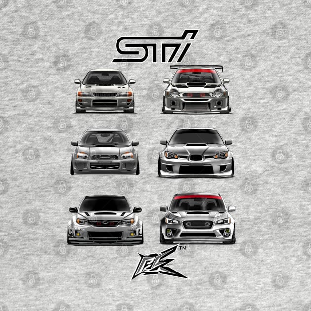 evolution of the impreza wrx sti by naquash